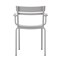 Flash Furniture Silver All-Weather Steel Dining Chair, 4PK 4-XU-CH-10318-ARM-SIL-GG - alternate 5